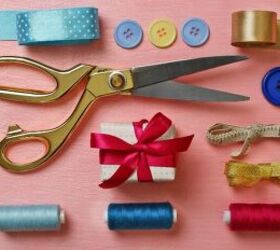 Sewing materials and gift - image via Canva