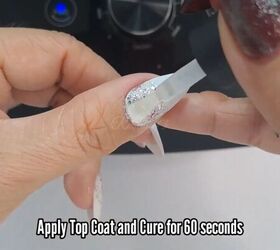 sparkle nail designs, Applying a topcoat