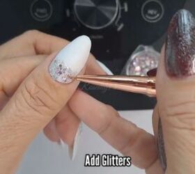 sparkle nail designs, Adding sparkles to the nails