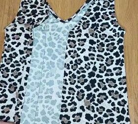 She cuts a leopard print tank top in half for this "million dollar" idea