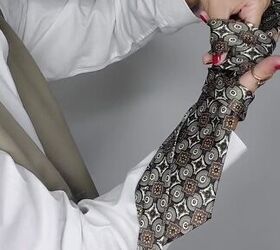 how to tie a tie quickly and easily, Easy fashion hack with a tie