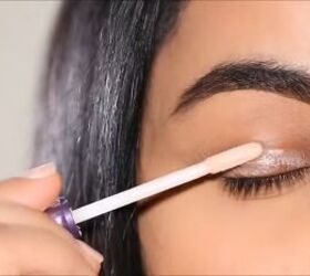 smokey eye tutorial, Priming the eyes