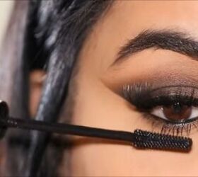 smokey eye tutorial, Applying mascara