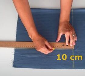 making shorts, Measuring the fabric