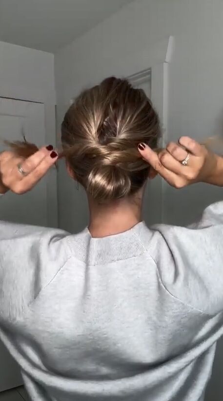 Loop Bun Quick and Easy Low Bun Tutorial for a Chic Look | Upstyle