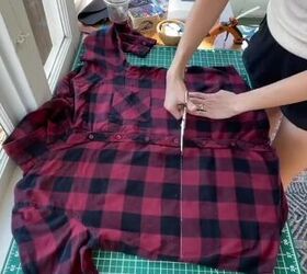 Flannel shirt upcycle 