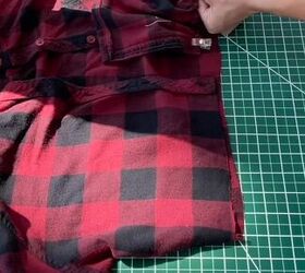 Flannel shirt upcycle 