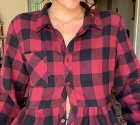 Flannel shirt upcycle 