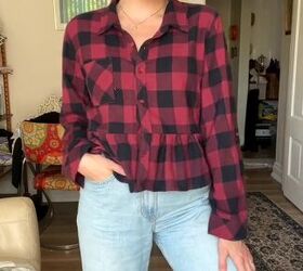 Flannel shirt upcycle 