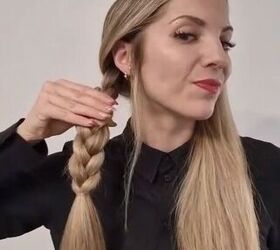 This gothic Wednesday Addams braid idea is actually kinda cute...