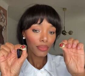 She uses a pair of earrings to elevate her look in the most unexpected way