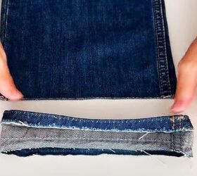 How to hem jeans with the original hem