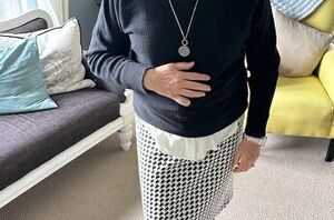 She created the ULTIMATE houndstooth look—from head to toe!