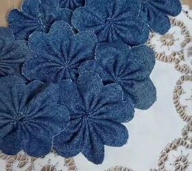 diy denim flower top, DIYing a denim flower top