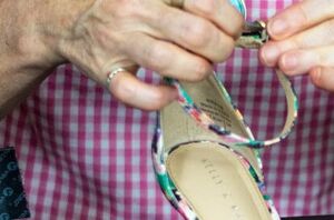 She didn't like the buckles on her strappy shoes, so she made this small change and now we're kinda obsessed