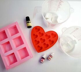 Pour these ingredients into some heart-shaped molds for the cutest Valentine's Day gift idea ever