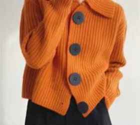 tacky outfits, Orange cardigan