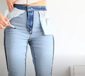 She flips her jeans inside out for this brilliant cold weather hack