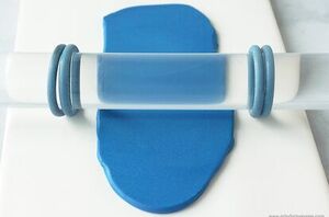 Roll a piece of blue clay to make something SO cute for winter