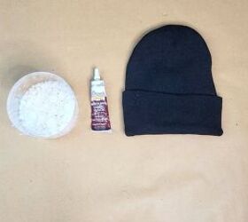 Give this cheap winter cap a stylish upgrade with this clever no-sew idea