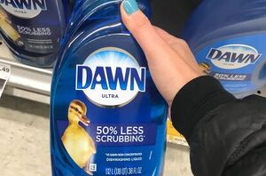 Use a few drops of dish soap for this super cute idea