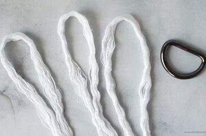 Cut rope into 3 strands for this easy and cute gift idea