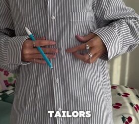 She gave this men's button-down shirt a trendy upgrade—in just 10 minutes