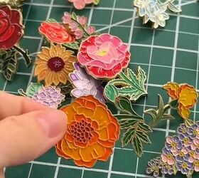 You gotta see the extra-cute way she used these vintage pins to upgrade her stuff