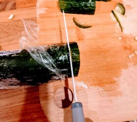 She cuts a very cold cucumber for this clever summer hack