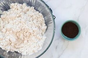 Why she adds coffee to this bathroom staple