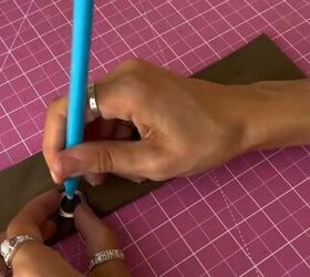 Watch how she used her grommet kit to make this accessory SO much more stylish