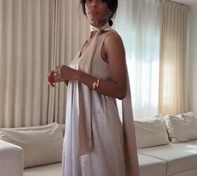 4 ways to style a skinny scarf with a dress, How to style a skinny scarf