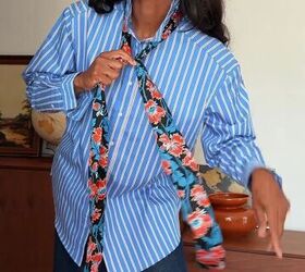 Why this elegant scarf hack looks even better with baggy shorts