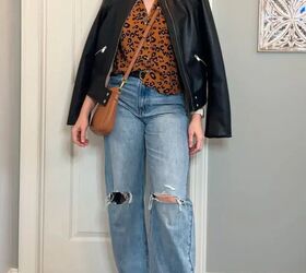 Tuck your top like this to flatter barrel jeans