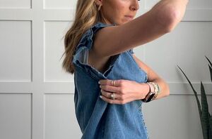 If you're stuck with shirts with too-big arm holes, you NEED to check out this hack