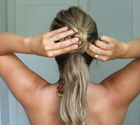 Creating an easy wedding guest hairstyle