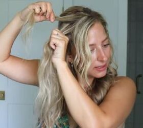 Creating an easy wedding guest hairstyle