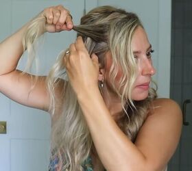 Creating an easy wedding guest hairstyle