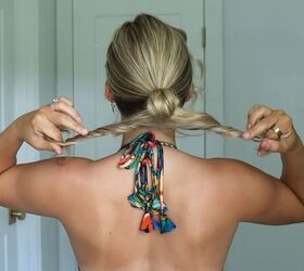 Creating an easy wedding guest hairstyle