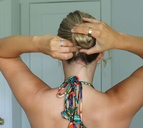 Creating an easy wedding guest hairstyle