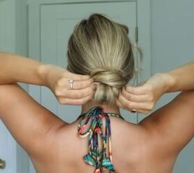 Creating an easy wedding guest hairstyle