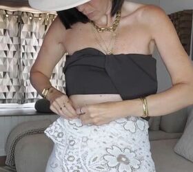 Why a simple wrap turns old lace into a chic skirt