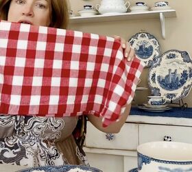 We still can't believe what she transformed these vintage napkins into