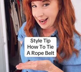 Give your outfit an instant style boost with this easy rope belt tying hack