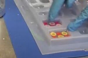 She pours a bunch of buttons in silicon molds for this adorable gift idea