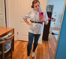 The simple way she turned one shirt into five work-ready outfits