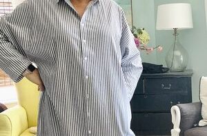 We still can't believe how many ways she was able to style this gorgeous shirt dress