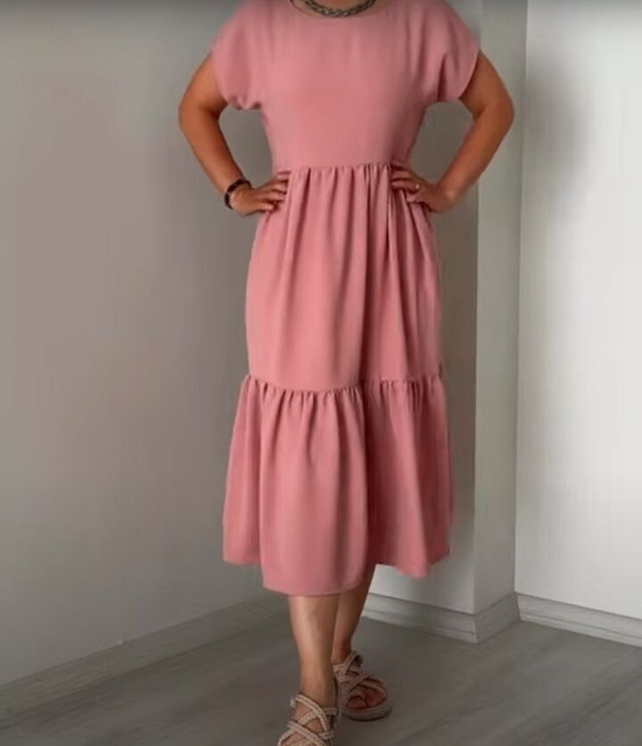 How to Sew a Cute Pink Dress With Pretty Ruffle s | Upstyle