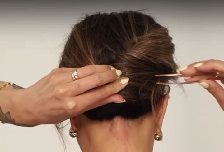 How to Use a French Pin to Look Put Together in Minutes | Upstyle