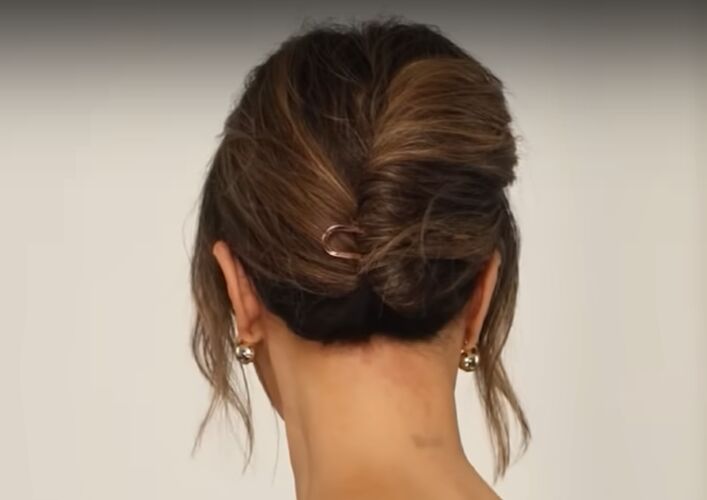 How to Use a French Pin to Look Put Together in Minutes | Upstyle